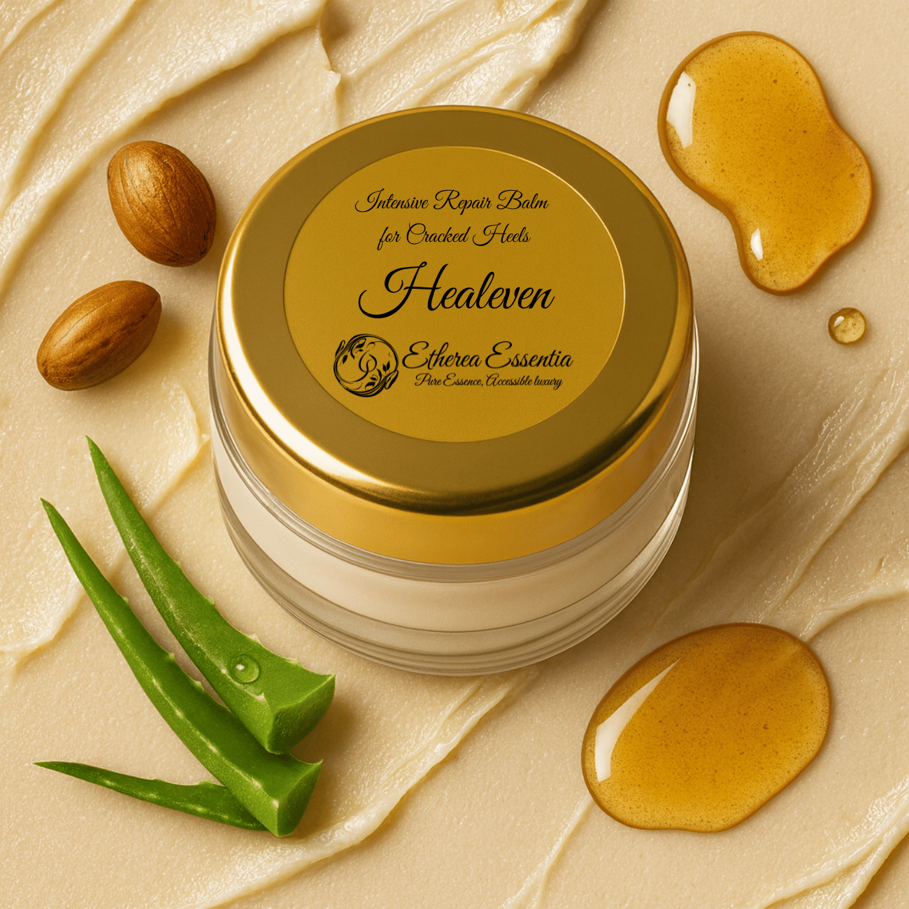 Healeven Intensive Repair Balm for Cracked Heels | Overnight Foot Cream for Dry, Cracked & Painful Heels