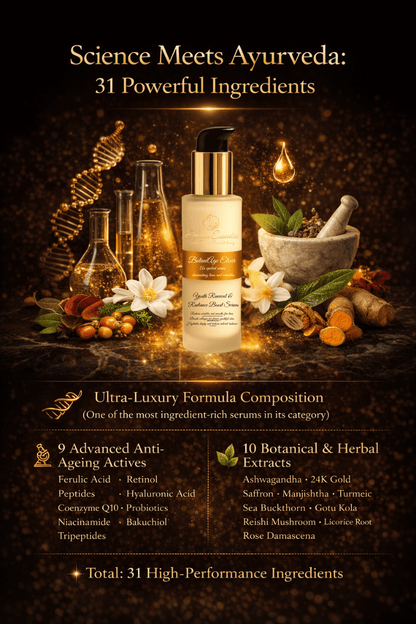 BotaniAge Elixir | 31 Science-Backed Anti-Ageing Actives & Rare Botanicals | Clinically Advanced Botanical Luxury for Timeless Skin