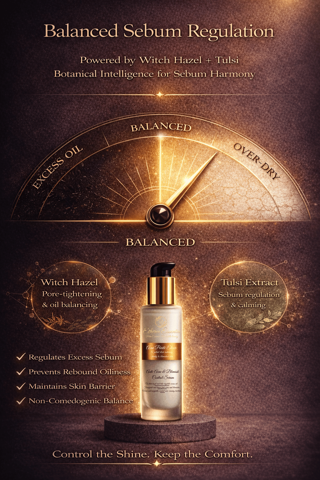 Acné Purité Elixir | 20-Ingredient Sceince Backed Botanical Architecture for Root-Level Acne Correction