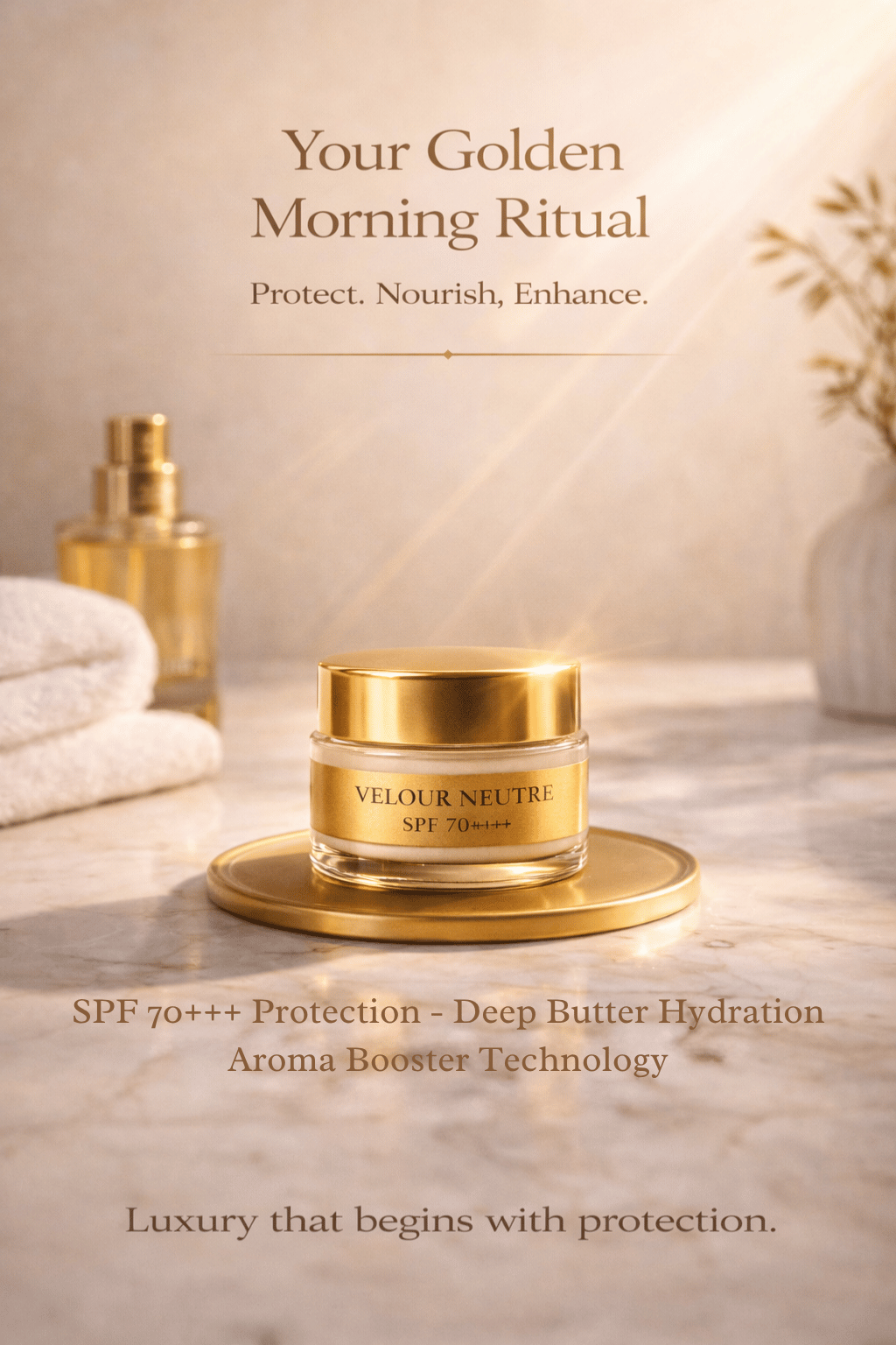 Velour Neutre Aroma Booster SPF 70++++ Whipped Face & Body Butter | Sunscreen & Moisturizer | Science-Backed Protection, Botanical-Led Nourishment