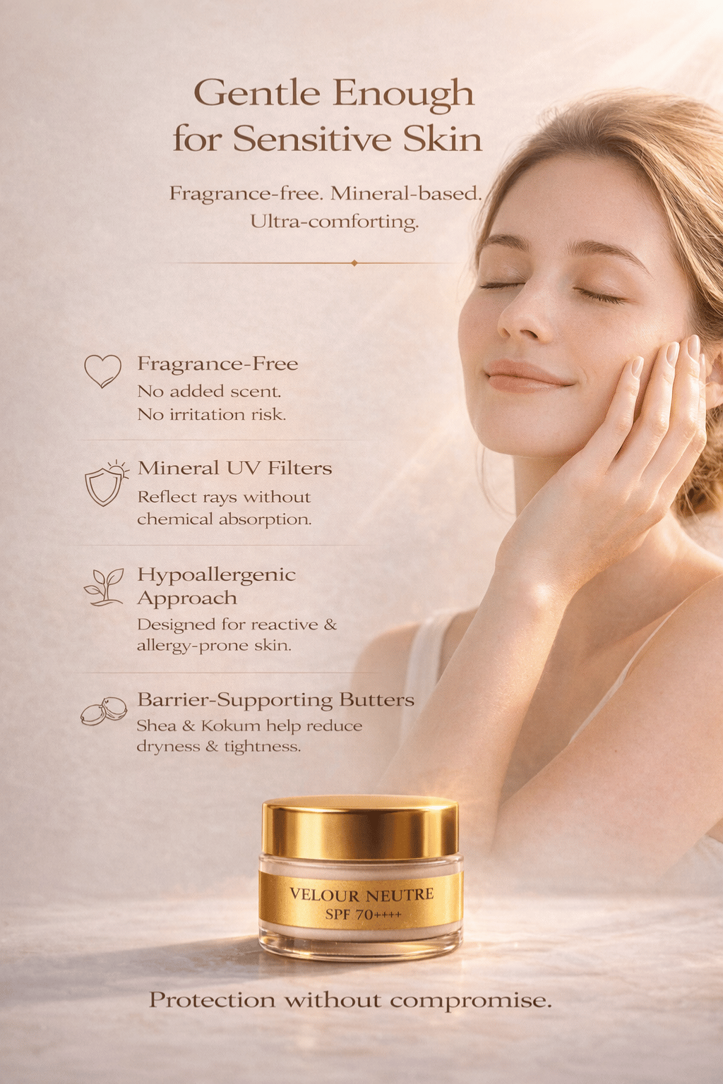 Velour Neutre Aroma Booster SPF 70++++ Whipped Face & Body Butter | Sunscreen & Moisturizer | Science-Backed Protection, Botanical-Led Nourishment