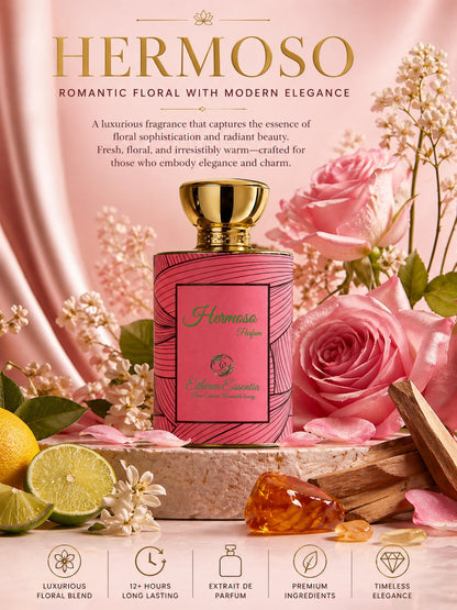 Hermoso Unisex Extrait Perfume | Romantic Floral with Modern Elegance | 50% Luxurious Oil Concentrate  | Better Than Flora1966