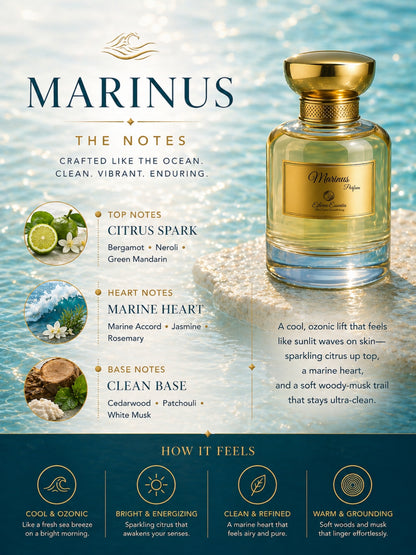 Marinus Unisex Extrait Parfum | Salty, Aquatic, Woody, Long-Lasting Unisex Parfum | 50% Luxurious Oil Concentrate | Better Than Aqua DG worth Rs 10,250/100ml
