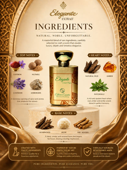 Elegante Extrait Unisex Perfume | Traditional Arabic Fragrance | Sweet, Seductive, Floral, Arabic Oud, Long-Lasting Unisex Parfum | 50% Luxurious Oil Concentrate | Better Than OUD FOR GREATNESS worth Rs 39,800