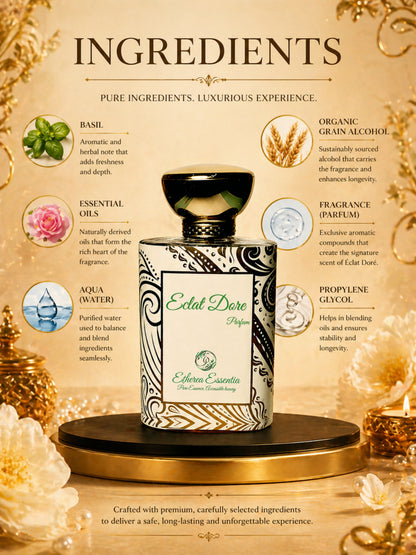 Eclat Dore No.5 Unisex Perfume | Floral, Gourmet, Dominant, Seductive, Long-Lasting Unisex Parfum | 50% Luxurious Oil Concentrate | Better Than Ch No.5 worth Rs 16,500