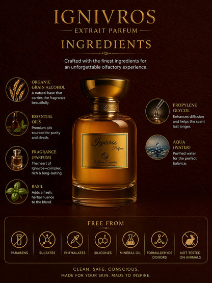 Ignivros Unisex Perfume | Warm, Seductive, Spicy, Subtle Sweet, Long-Lasting Unisex Parfum | 50% Luxurious Oil Concentrate | Better Than AZ Most Wanted worth Rs 9,800/100ml