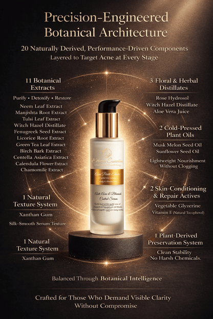 Acné Purité Elixir | 20-Ingredient Sceince Backed Botanical Architecture for Root-Level Acne Correction