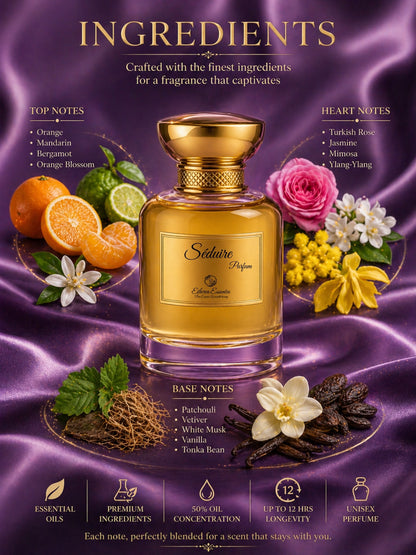 Séduire Unisex Perfume | Sweet, Fruity, Seductive, Floral, Fresh, Long-Lasting Unisex Parfum | 50% Luxurious Oil Concentrate | Better Than CC Mademoiselle worth Rs 16,750/100ml