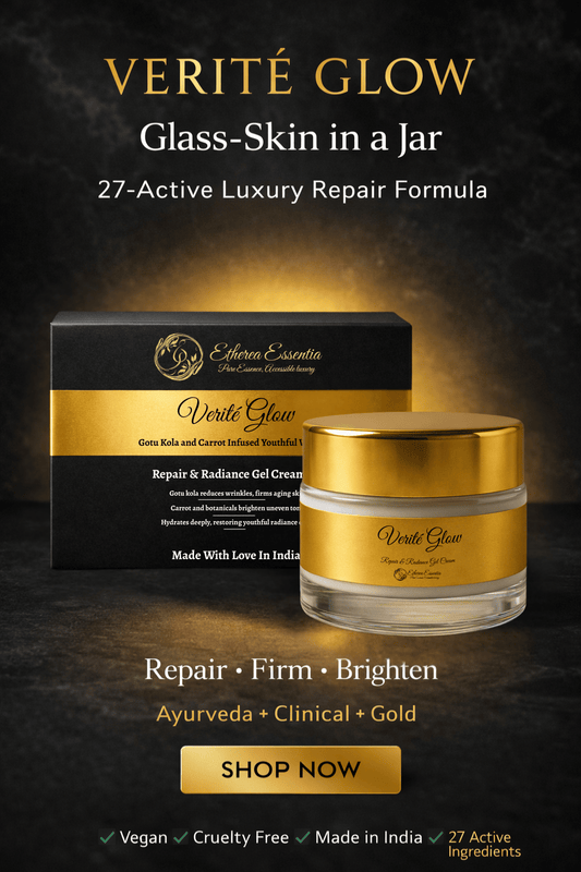 Verité Glow Gotu Kola Anti-Aging Gel Cream | Formulated with 27+ Science Backed Clinical Actives & Powered by Botanical Wisdom