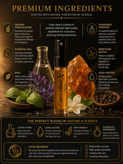 Édition Altair X | 10×3ml Designer Perfume Discovery Set | Collection of Aquatic, Woody, Seductive, Meditative Fragrances | | Try For Free | 50% Luxurious Oil Concentrate | Better Than International Designer Fragrances