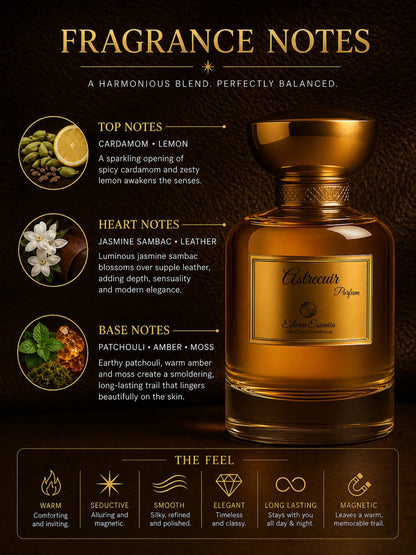 Astrecuir Unisex Perfume | Warm, Seductive, Smooth, Elegant, Long-Lasting Unisex Parfum | 50% Luxurious Oil Concentrate | Better Than Ombre Leather worth Rs 21,400