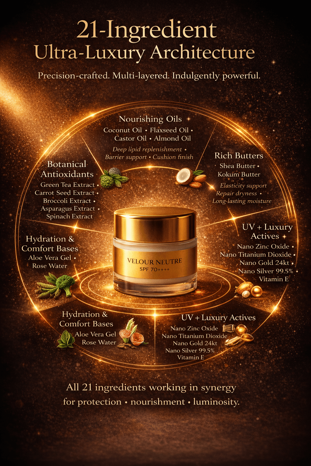 Velour Neutre Aroma Booster SPF 70++++ Whipped Face & Body Butter | Sunscreen & Moisturizer | Science-Backed Protection, Botanical-Led Nourishment