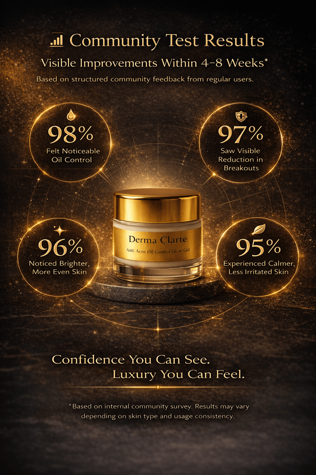 Derma Clarté | Clinical-Grade Botanical Anti-Acne Glow Gel | 20 Science-Backed Actives & Botanicals