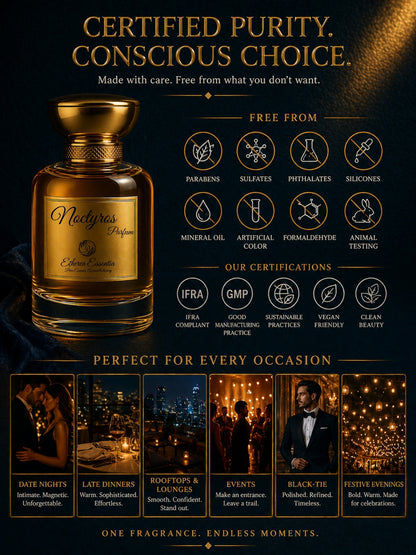Noctyros Unisex Perfume | Mysterious, Seductive, Warm, Spicy Fresh, Long-Lasting Unisex Parfum | 50% Luxurious Oil Concentrate | Better Than AZ Wanted by Night worth Rs 7,550/100ml