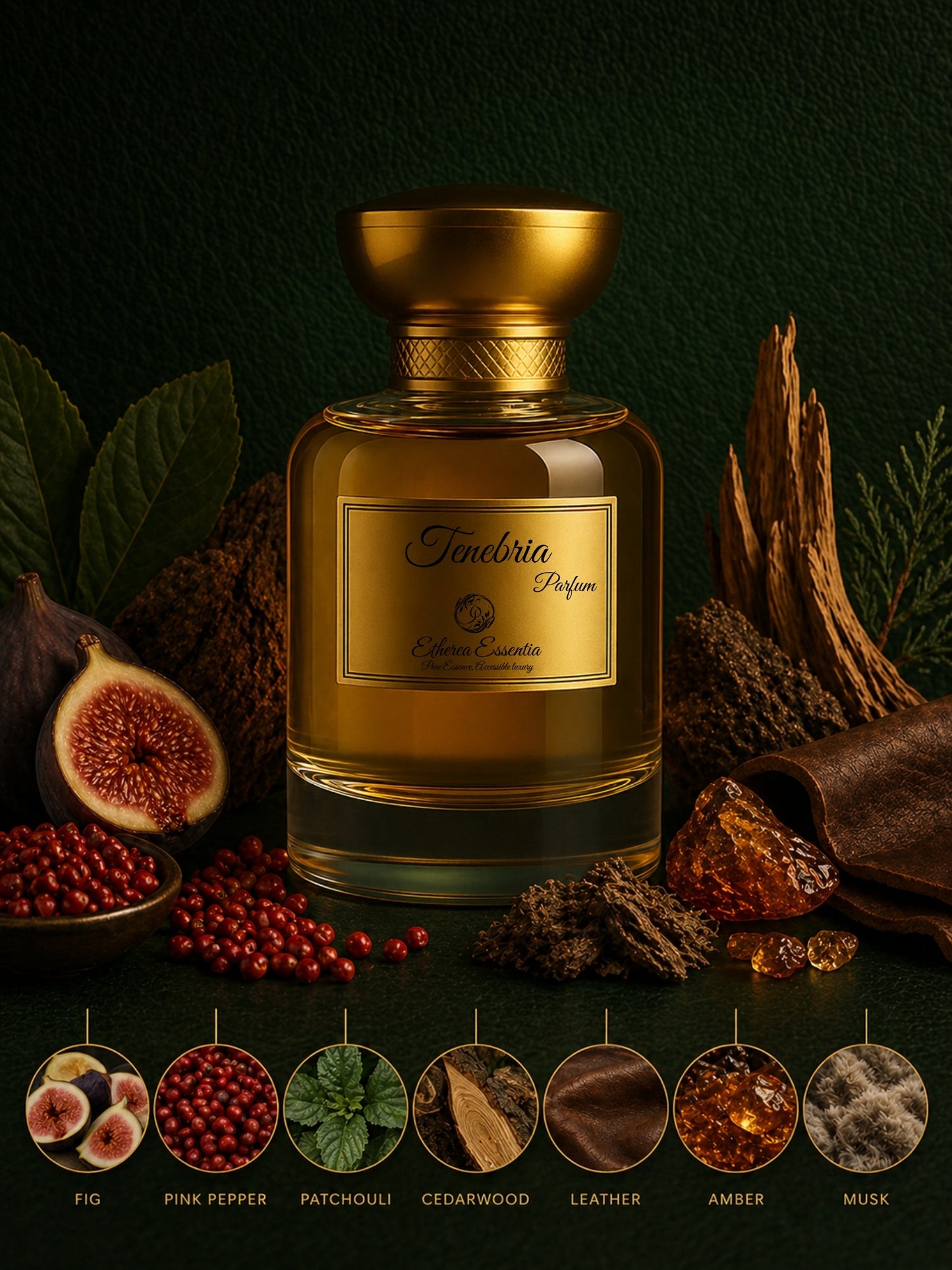Tenebria Unisex Perfume | Warm, Spicy, Woody, Earthy, Seductive, Long-Lasting Unisex Parfum | 50% Luxurious Oil Concentrate | Better Than Patchouli Ardent worth Rs 18,900