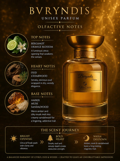 Bvryndis Unisex Perfume | Oudh, Seductive, Warm, Woody, Fruity, Long-Lasting Unisex Parfum | 50% Luxurious Oil Concentrate | Better Than JM London Oud & Bergamot worth Rs 16,900