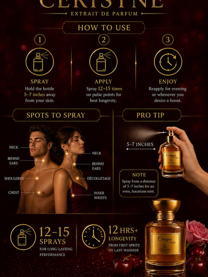 Cerisyne Unisex Perfume | Sweet, Fruity, Floral, Seductive, Long-Lasting Unisex Parfum | 50% Luxurious Oil Concentrate | Better Than BR 540 worth Rs 32,100/70ml
