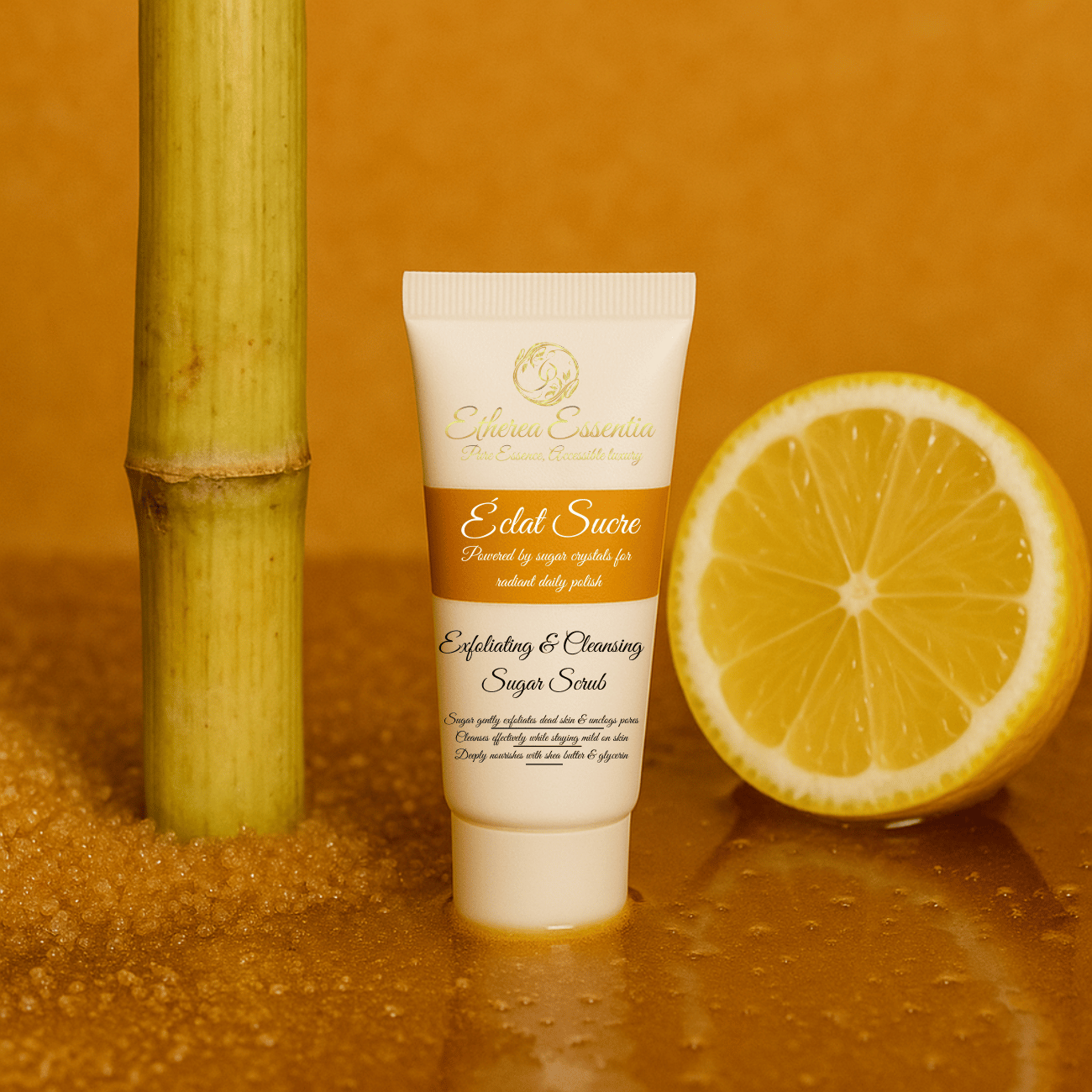 Éclat Sucre Foaming Sugar Face Scrub | Natural Glow Exfoliating Cleanser