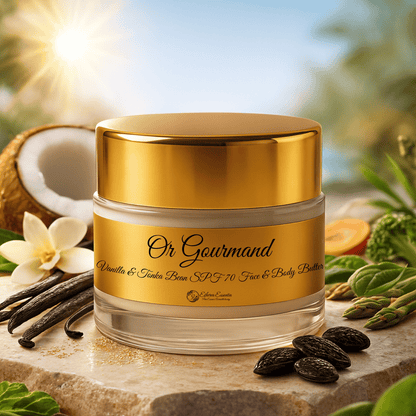 Or Gourmand | Vanilla & Tonka Bean SPF 70 Face & Body Butter | Sunscreen & Moisturizer