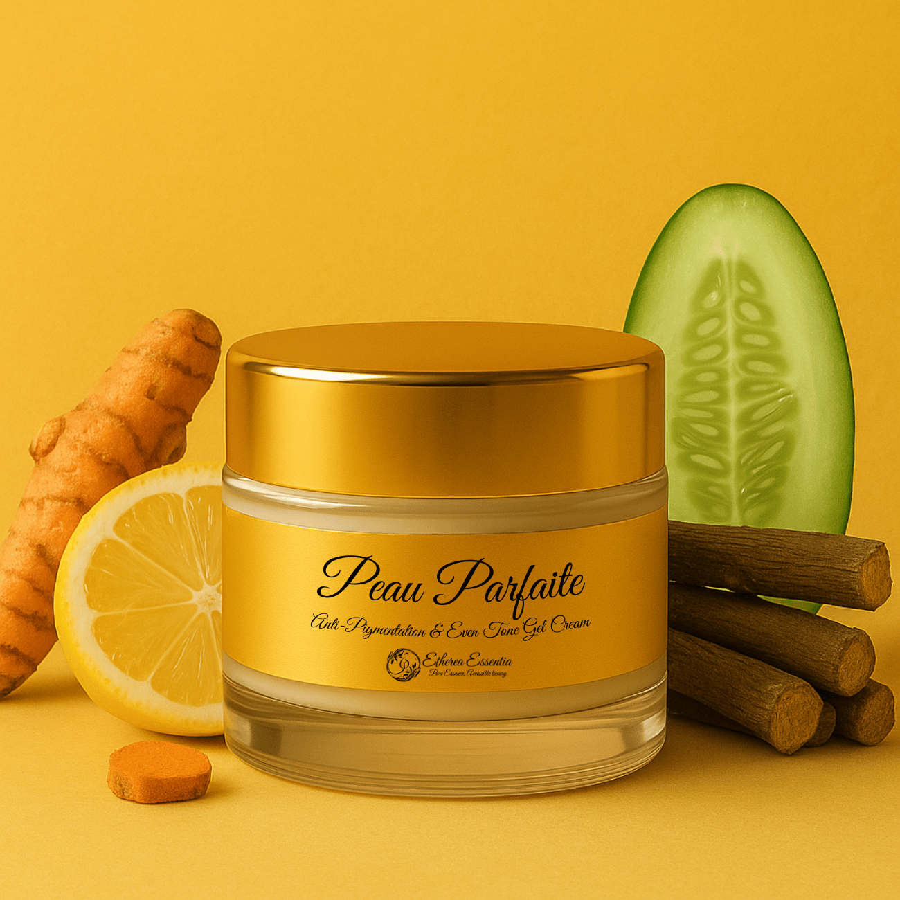 Peau Parfaite – Turmeric Lemon & Licorice Gel Cream | Anti-Pigmentation & Even Tone | Dark Spots & Acne Marks Care