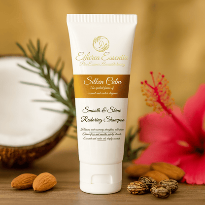 Silken Calm Anti Frizz Shampoo | Smooth & Shine Restoring Shampoo with Coconut & Castor Oils