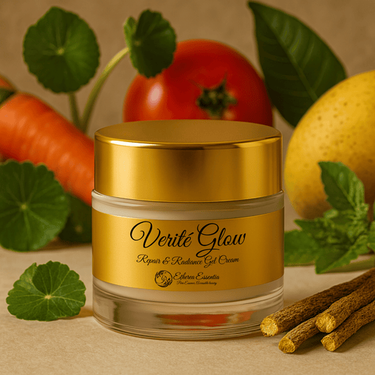Verité Glow Gotu Kola Anti-Aging Gel Cream | Repair, Firm & Brighten Skin with Carrot & Argan Oil